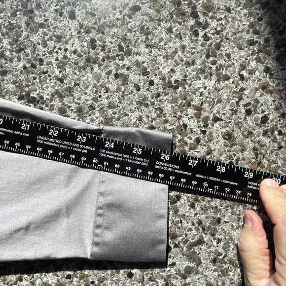 Perry Ellis Dress Shirt Mens XL Cotton‎ Gray Casual Preppy No Pocket Going Out - Picture 11 of 11